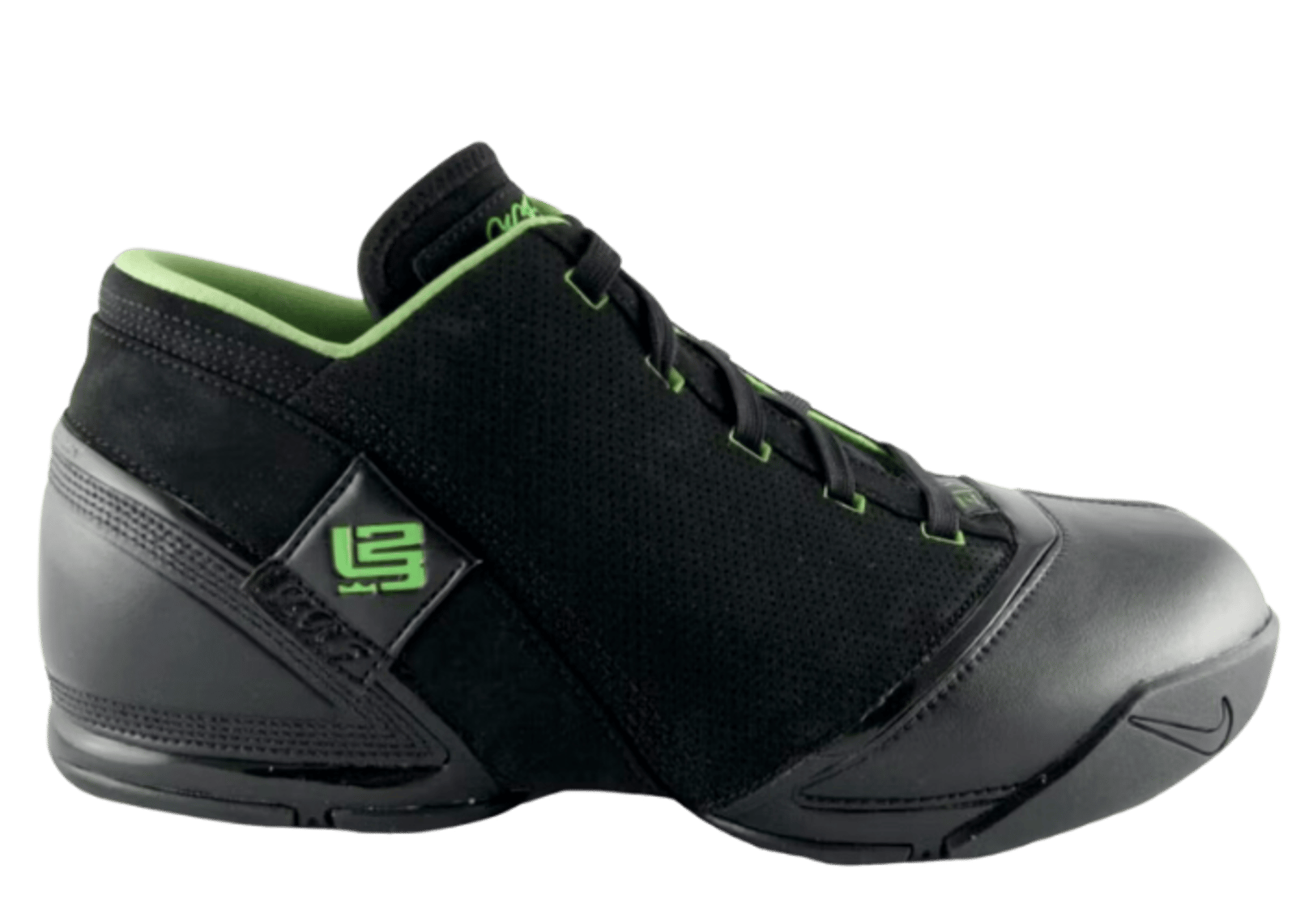 Nike LeBron 5 Low Black Mean Green 318696 001 Raffles Where to Buy